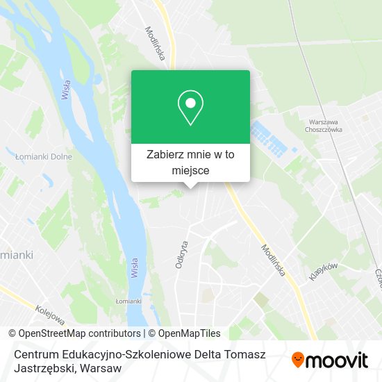 Mapa Centrum Edukacyjno-Szkoleniowe Delta Tomasz Jastrzębski