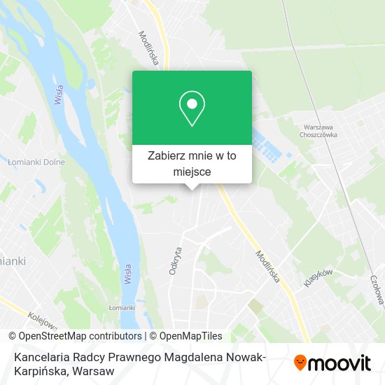 Mapa Kancelaria Radcy Prawnego Magdalena Nowak-Karpińska