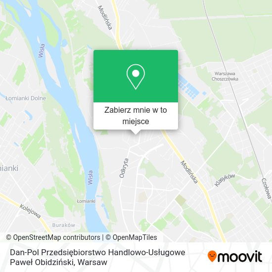 Mapa Dan-Pol Przedsiębiorstwo Handlowo-Usługowe Paweł Obidziński