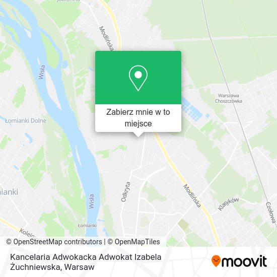 Mapa Kancelaria Adwokacka Adwokat Izabela Żuchniewska