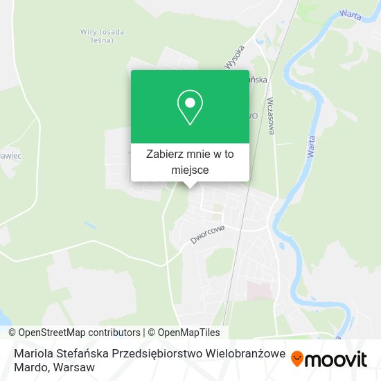 Mapa Mariola Stefańska Przedsiębiorstwo Wielobranżowe Mardo