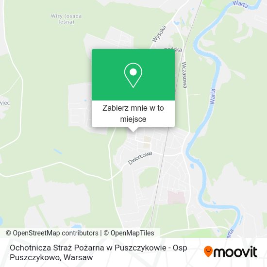 Mapa Ochotnicza Straż Pożarna w Puszczykowie - Osp Puszczykowo