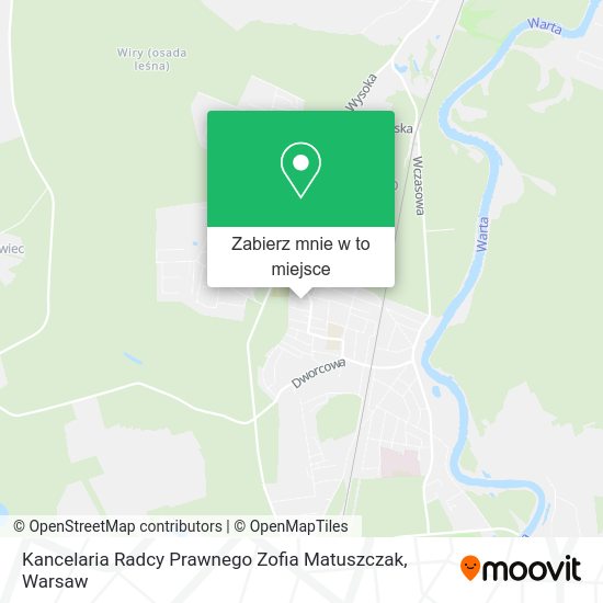 Mapa Kancelaria Radcy Prawnego Zofia Matuszczak