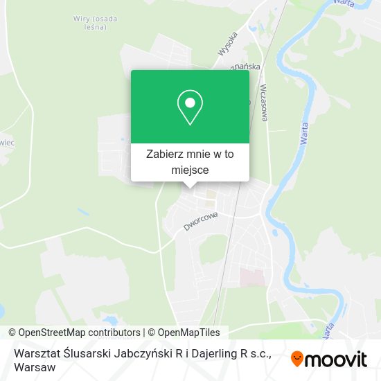 Mapa Warsztat Ślusarski Jabczyński R i Dajerling R s.c.