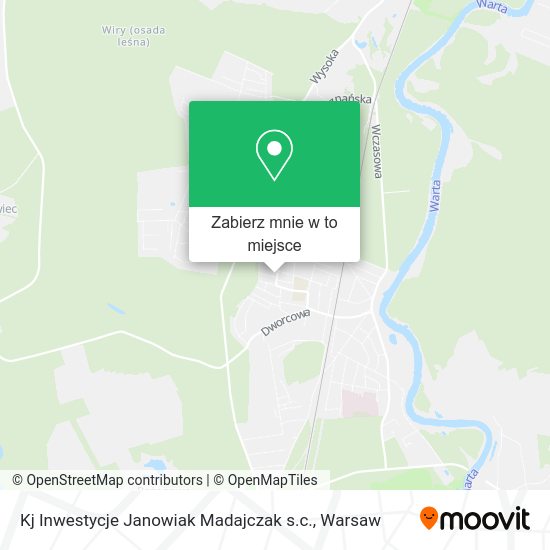 Mapa Kj Inwestycje Janowiak Madajczak s.c.