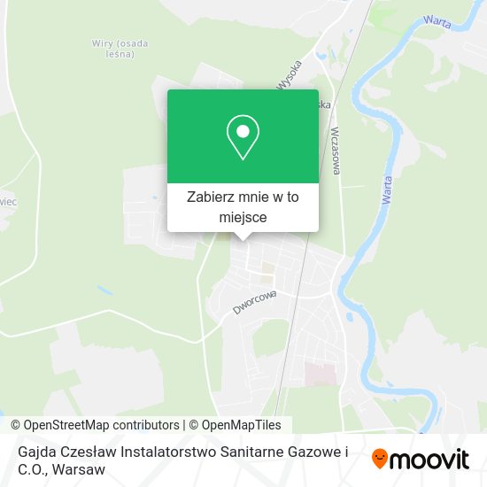 Mapa Gajda Czesław Instalatorstwo Sanitarne Gazowe i C.O.