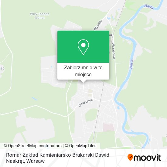 Mapa Romar Zakład Kamieniarsko-Brukarski Dawid Naskręt