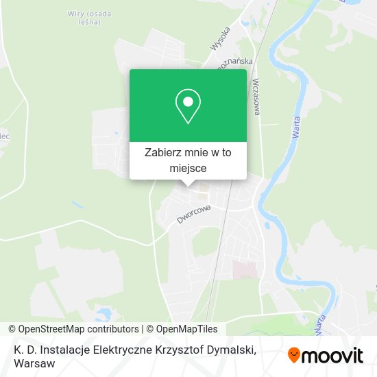 Mapa K. D. Instalacje Elektryczne Krzysztof Dymalski