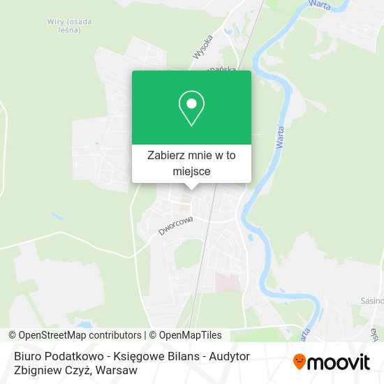 Mapa Biuro Podatkowo - Księgowe Bilans - Audytor Zbigniew Czyż