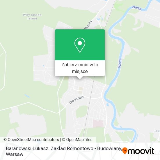 Mapa Baranowski Łukasz. Zakład Remontowo - Budowlany