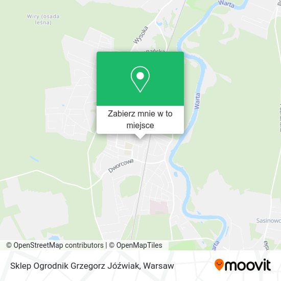 Mapa Sklep Ogrodnik Grzegorz Jóźwiak