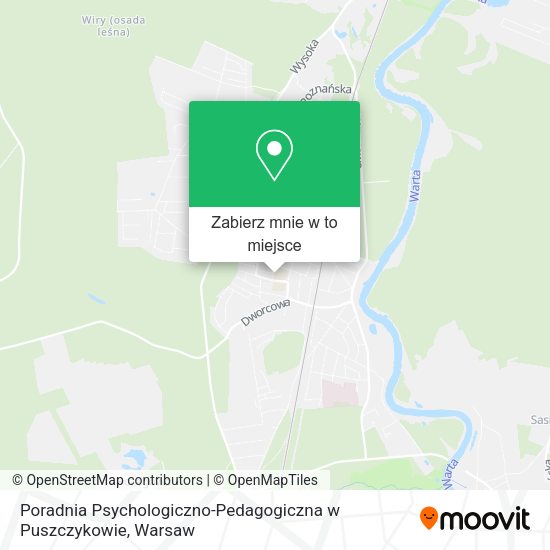 Mapa Poradnia Psychologiczno-Pedagogiczna w Puszczykowie