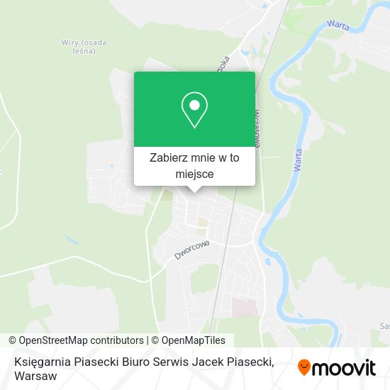 Mapa Księgarnia Piasecki Biuro Serwis Jacek Piasecki