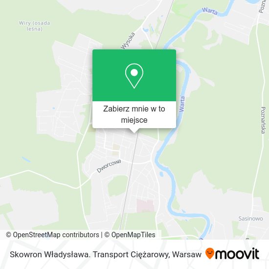 Mapa Skowron Władysława. Transport Ciężarowy