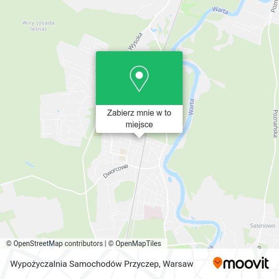 Mapa Wypożyczalnia Samochodów Przyczep