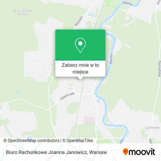 Mapa Biuro Rachunkowe Joanna Janowicz