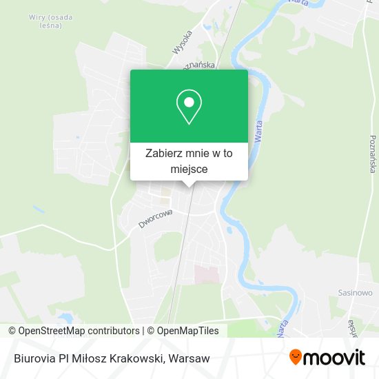 Mapa Biurovia Pl Miłosz Krakowski