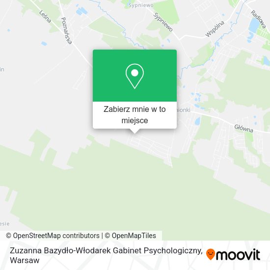 Mapa Zuzanna Bazydło-Włodarek Gabinet Psychologiczny