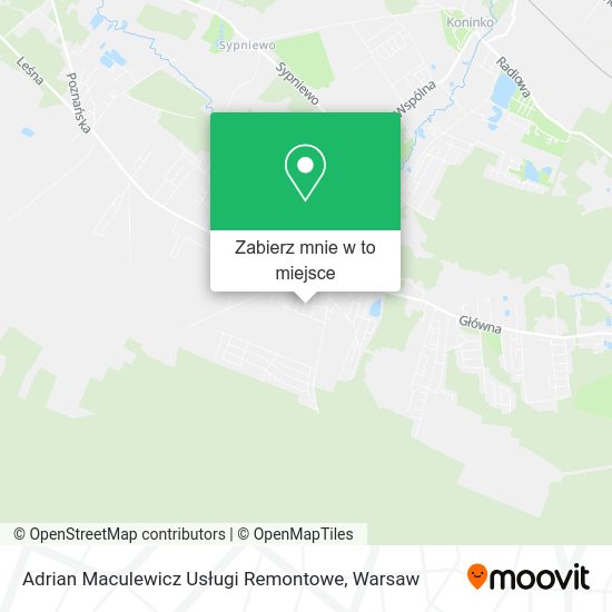 Mapa Adrian Maculewicz Usługi Remontowe