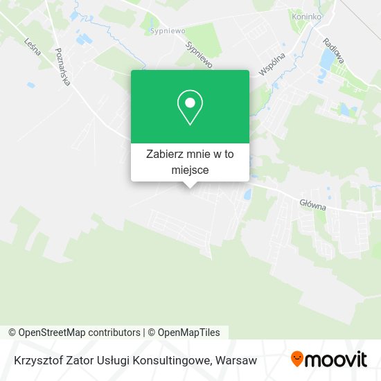 Mapa Krzysztof Zator Usługi Konsultingowe