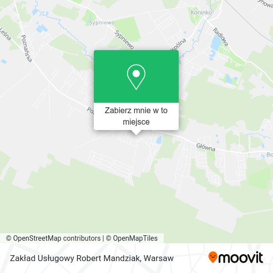 Mapa Zakład Usługowy Robert Mandziak