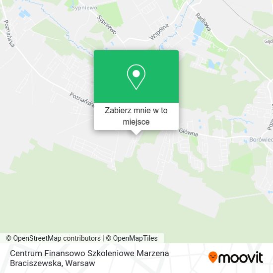 Mapa Centrum Finansowo Szkoleniowe Marzena Braciszewska