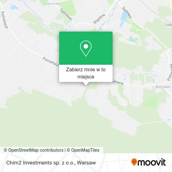 Mapa Chim2 Investments sp. z o.o.