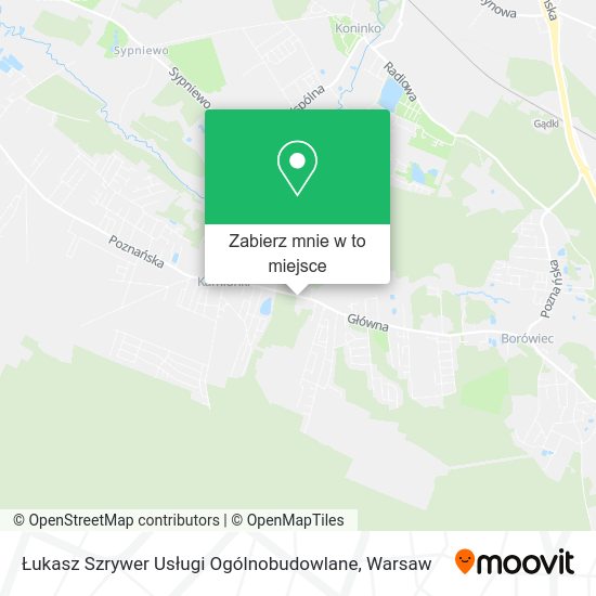 Mapa Łukasz Szrywer Usługi Ogólnobudowlane