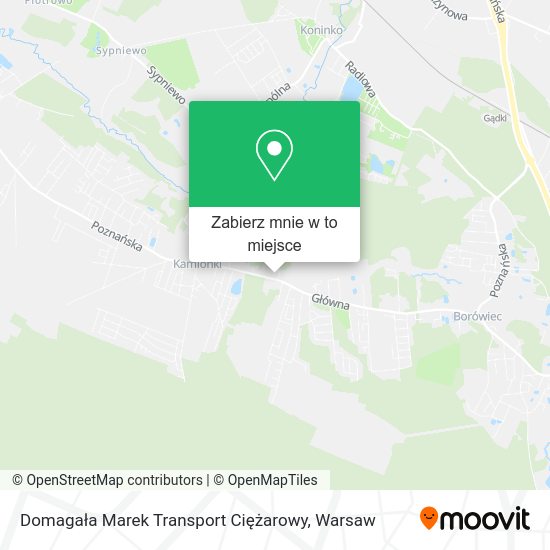 Mapa Domagała Marek Transport Ciężarowy