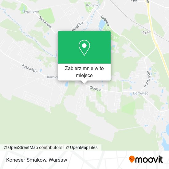 Mapa Koneser Smakow