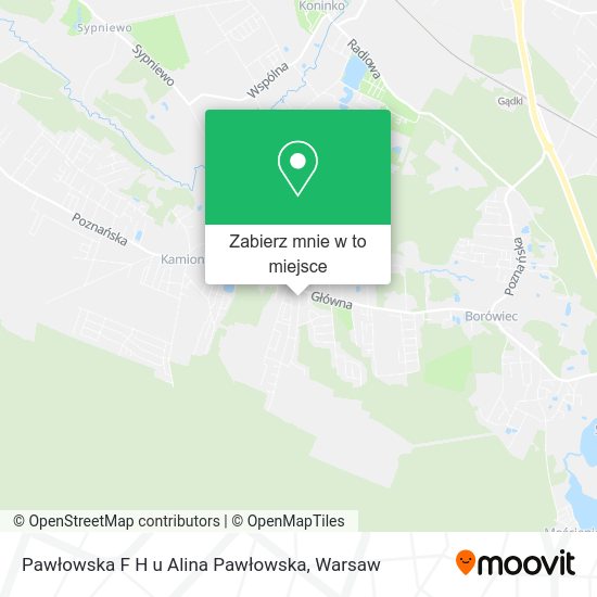 Mapa Pawłowska F H u Alina Pawłowska