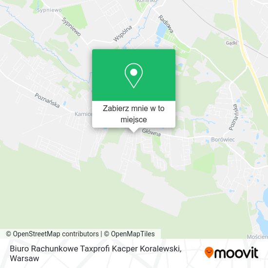 Mapa Biuro Rachunkowe Taxprofi Kacper Koralewski