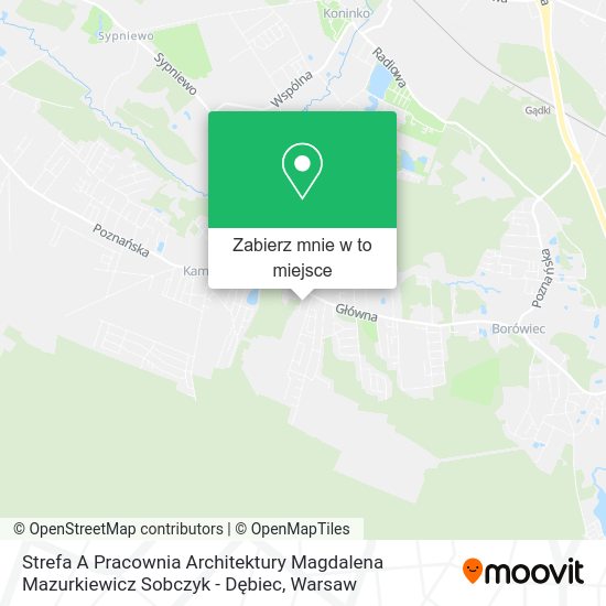 Mapa Strefa A Pracownia Architektury Magdalena Mazurkiewicz Sobczyk - Dębiec