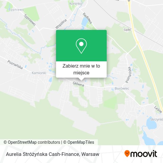 Mapa Aurelia Stróżyńska Cash-Finance