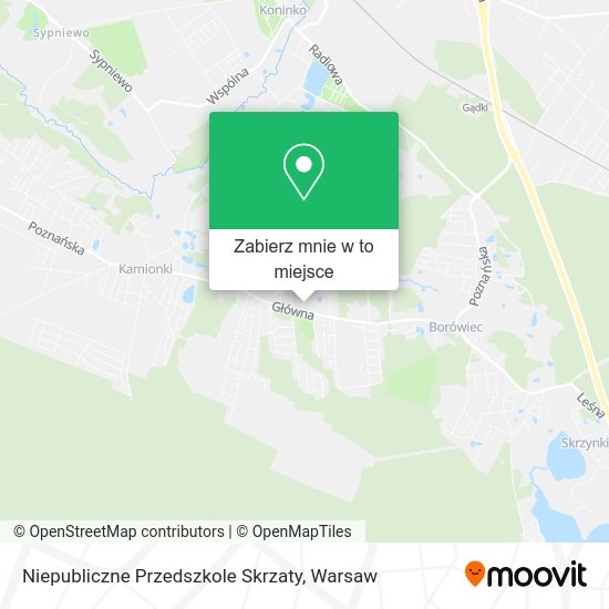 Mapa Niepubliczne Przedszkole Skrzaty