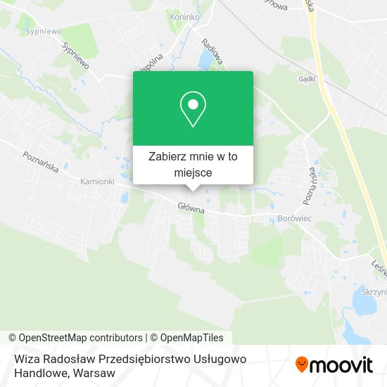 Mapa Wiza Radosław Przedsiębiorstwo Usługowo Handlowe