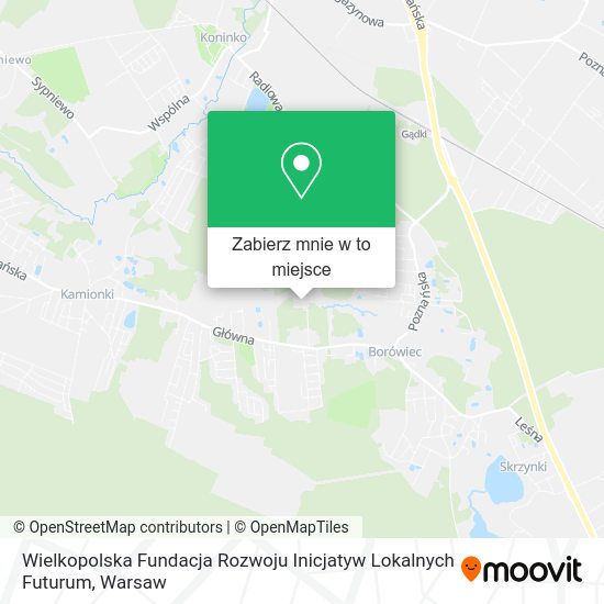 Mapa Wielkopolska Fundacja Rozwoju Inicjatyw Lokalnych Futurum