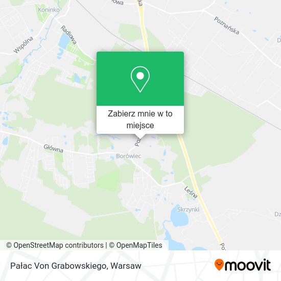 Mapa Pałac Von Grabowskiego