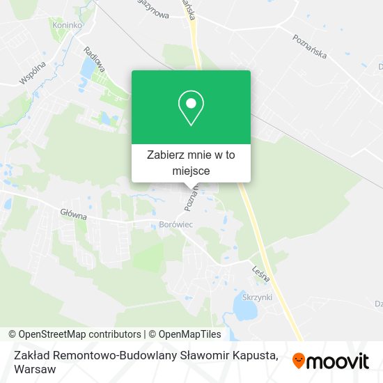 Mapa Zakład Remontowo-Budowlany Sławomir Kapusta