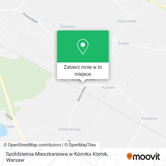 Mapa Spółdzielnia Mieszkaniowa w Kórniku Kórnik