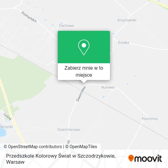 Mapa Przedszkole Kolorowy Świat w Szczodrzykowie