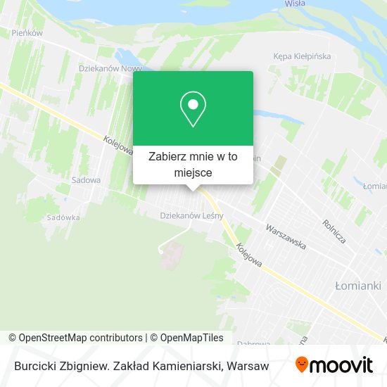 Mapa Burcicki Zbigniew. Zakład Kamieniarski