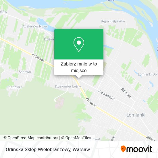 Mapa Orlinska Sklep Wielobranzowy