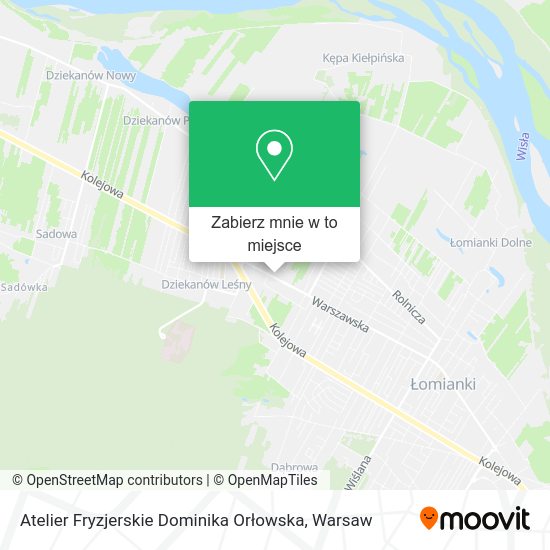 Mapa Atelier Fryzjerskie Dominika Orłowska