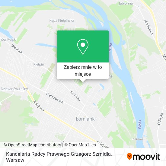 Mapa Kancelaria Radcy Prawnego Grzegorz Szmidla