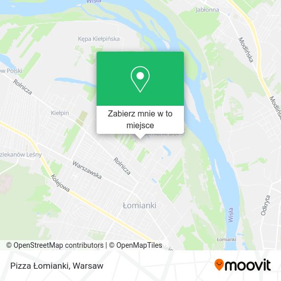 Mapa Pizza Łomianki