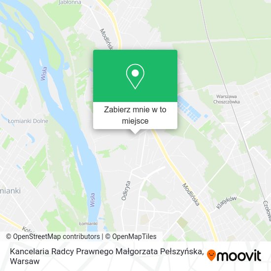 Mapa Kancelaria Radcy Prawnego Małgorzata Pełszyńska