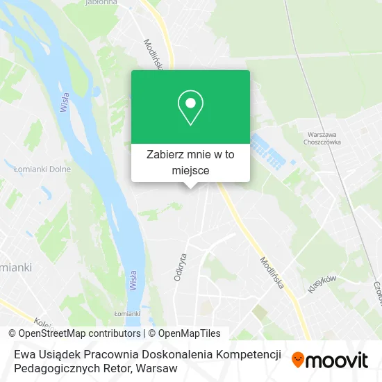 Mapa Ewa Usiądek Pracownia Doskonalenia Kompetencji Pedagogicznych Retor