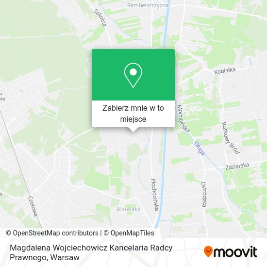 Mapa Magdalena Wojciechowicz Kancelaria Radcy Prawnego