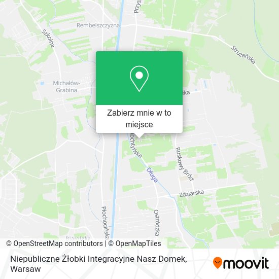 Mapa Niepubliczne Żłobki Integracyjne Nasz Domek